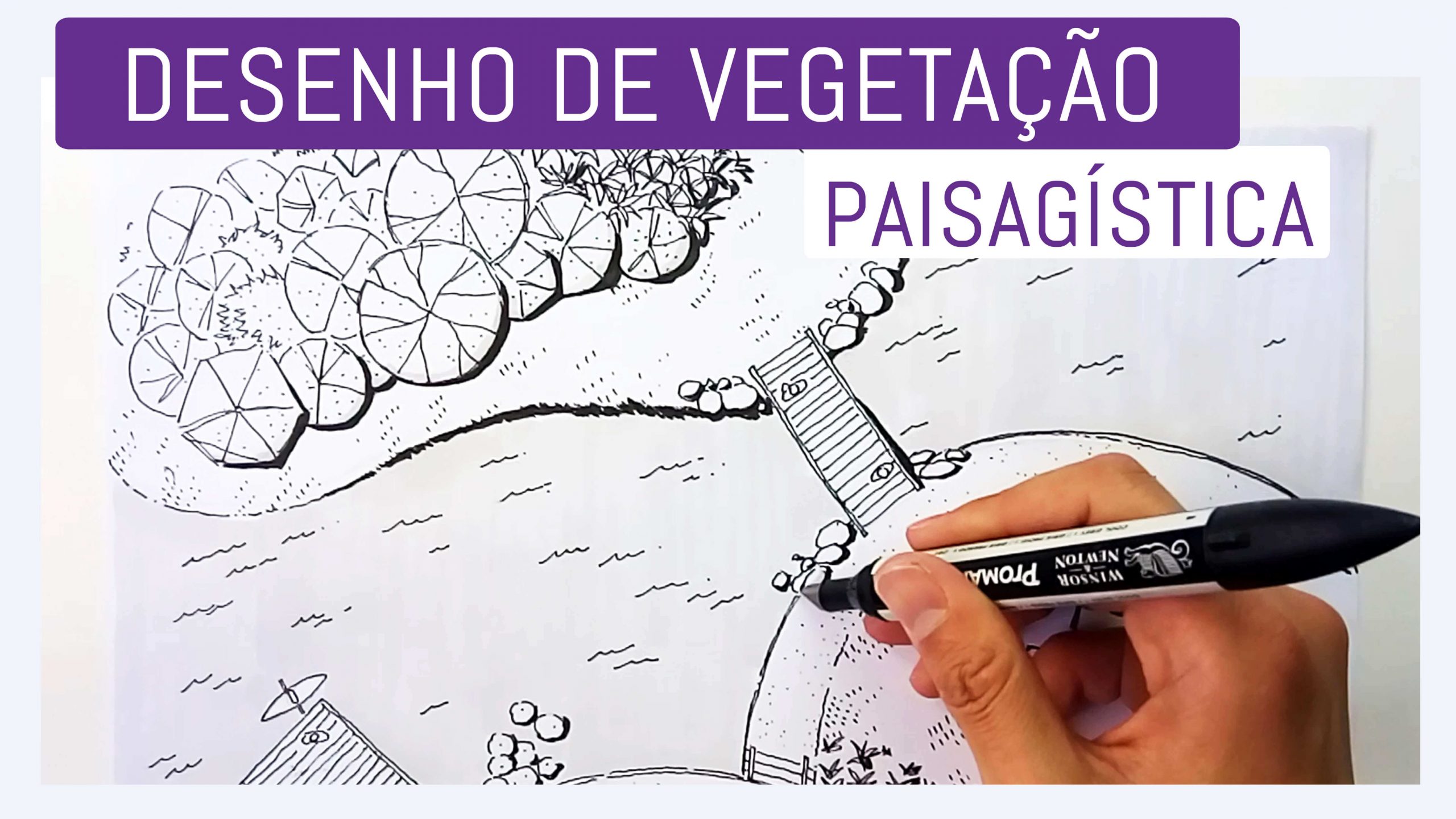 Desenho de Vegetação em Arquitetura e Urbanismo